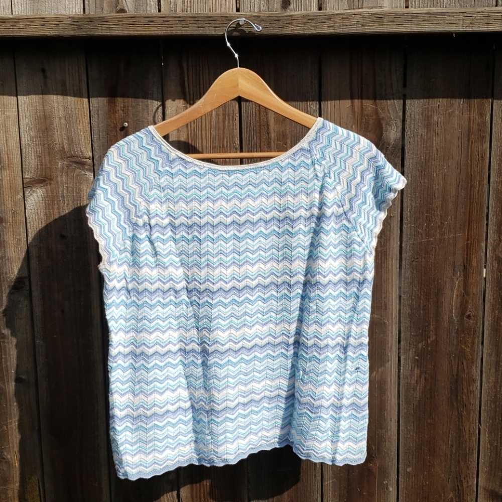 SIGRID OLSEN Multi-Color Crochet Top - Picture 6 of 8